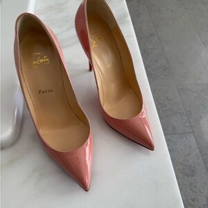 Christian Louboutin pigalle follows Pink Patent Leather Pumps